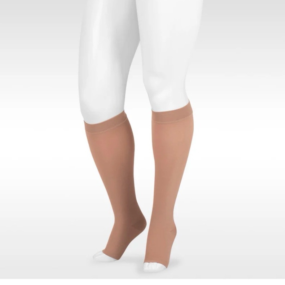 Juzo 2 pair NEW Dynamic Knee High 20-30 mmHg, Open Toe XL